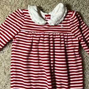 Ralph Lauren velour footie bodysuit | 9 months